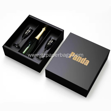 Champagne Alcoholic Glass Gift Cardboard Boxes with Lids